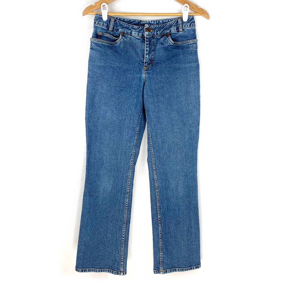 Pendleton Mom Jeans Blue High Rise Straight Leg 90s Stretch Vintage 4